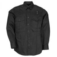 Men's Long Sleeve Twill PDU Class B Shirt | Black | X-Large