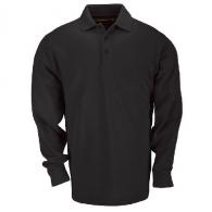 Men's Long Sleeve Tactical Polo | Black | Large - 72360-019-L