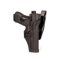 Level 3 SERPA Duty Holster | Matte | Left - 44H125BK-L