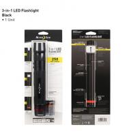 3-in-1 LED Flashlight | Black - NL3A-01-R7