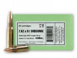 Sellier & Bellot .308 Winchester Ammo - SB308SUBACS