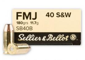 Sellier & Bellot .40 Smith & Wesson Ammo - SB40BCS