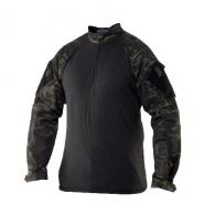 TruSpec - TRU Long Sleeve 1/4 Zip Combat Shir | Multicam Black | Small - 2539003