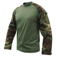 TruSpec - TRU Combat Shirt | Woodland Camo/Olive Drab | X-Large - 2560026