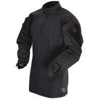 TruSpec - TRU Long Sleeve 1/4 Zip Combat Shir | Black | Large - 2566005