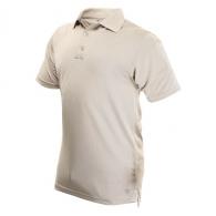 TruSpec - 24-7 Men's Short Sleeve Performance | Silver Tan | Large - 4494005