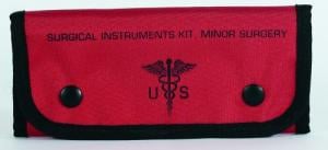 Empty Surgical Kit Pouches | Red