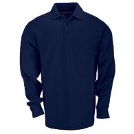 Men's Long Sleeve Tactical Polo | Dark Navy | Small - 72360-724-S