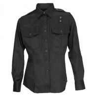 Women's Pdu Long-Sleeved B-Class Twill Shirt | Black | Large