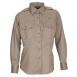 Women's Pdu Long-Sleeved B-Class Twill Shirt | Silver Tan | Large - 62065-160-L-R