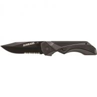 Schrade 24/7 M.A.G.I.C. Assisted Opening Liner Lock Folding Knife Partially - SCHA8BS