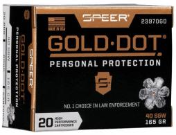 Speer Gold Dot - .40S&W Ammo 165 Grain Hollow Point 50 Round Box - SPEER53970 Speer Gold Dot - .40S&W Ammo 165 Grain Hollow Point 50 Round Box - SPEER53970