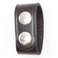 Double Snap Belt Keepers | Black | Plain - B76