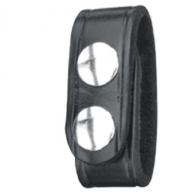 Double Snap Belt Keepers | Black | Plain - B76-4BR