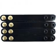 Double Snap Belt Keepers | Black | Basket Weave - B76-4WBR