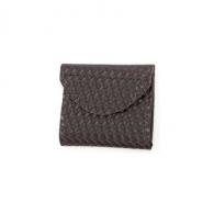 Two Pocket Glove Case | Black | Basket Weave