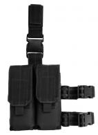 Voodoo Tactical Drop Leg Platform with Attached M4/M16 Double Mag Pouch | Black - 20-9308001000