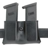 Model 079 Slimline Open Top Double Magazine Pouch | Black | STX Plain - 079-83-41