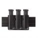 Model 775 Slimline Open Top Triple Magazine Pouch | Black | Nylon Look - 775-83-22