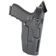 Model 7360 7TS ALS/SLS Mid-Ride, Level III Retention Duty Holster | Black | STX Plain | Left - 7360-3832-412