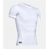 Tactical HeatGear Compression Short Sleeve T-Shirt | White | Small - 1216007100SM