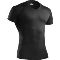 Tactical HeatGear Compression V-Neck T-Shirt | Black | X-Large - 1216010001XL