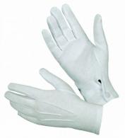 White Cotton Parade Gloves | White | Large - 0511