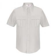 DutyMaxx Short Sleeve Poly/Rayon Stretch Shirt  | White | Size: 17.5 - 5580D-17.5