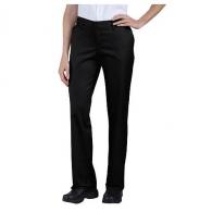 Womens Premium Relaxed-Fit Flat-Front Pant | Black | Size: 18