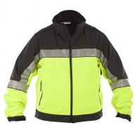 Shield Color Block Soft Shell Jacket | Black/Hi Vis | X-Large - SH3708HV-XL-R