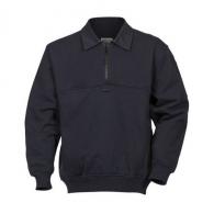 Shield Job Shirt - Twill Collar | Navy | Large - T3732-L