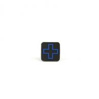 1 PVC Cross Patches | Black/Blue - E10-CP-BLU