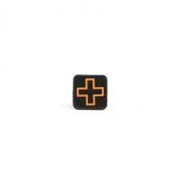 1 PVC Cross Patches | Black/Orange - E10-CP-ORG