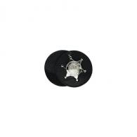 Circle Badge Holder, Hook and Loop Closure - 5889CH-1