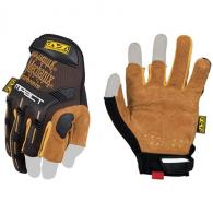 Leather M-Pact Framer Gloves | Tan | Small