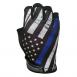 Blue Line Flag - Unlined - Half Finger Gloves | Thin Blue Line | Large - IH-BL-LG