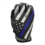 Blue Line Flag - Unlined - Full Finger Gloves | Thin Blue Line | 2X-Large - IH-BLF-XXLG