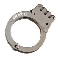 Oversized Steel Hinge Handcuffs | Nickel