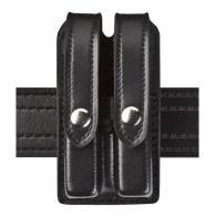 Model 78 Slimline Double Magazine Pouch | Black | Basket Weave - 78-83-4B