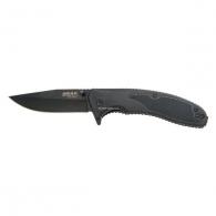 3 1/2 Black Zytel Assisted Opening Sideliner | Black - 61106
