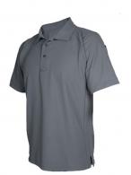 Vertx Coldblack Men's Short Sleeve Polo - Long | Grey | 4X-Large - VTX4000PTGY4XL