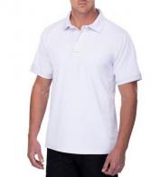 Vertx Coldblack Men's Short Sleeve Polo - Long | White | 4X-Large - VTX4000PTWH4XL