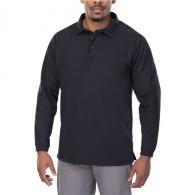 Vertx Coldblack Men's Long Sleeve Polo | Black | Large - VTX4020PBKLARGE