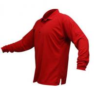 Vertx Coldblack Men's Long Sleeve Polo | Red | Large - VTX4020PRDLARGE