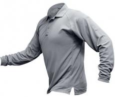 Vertx Coldblack Men's Long Sleeve Polo - Long | Grey | Medium - VTX4020PTGYMEDIUM