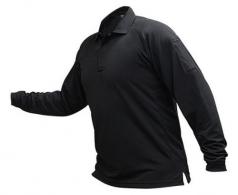 Vertx Coldblack Men's Long Sleeve Polo - Long | Navy | Large - VTX4020PTNVLARGE