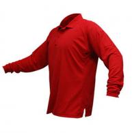 Vertx Coldblack Men's Long Sleeve Polo - Long | Red | Medium - VTX4020PTRDMEDIUM