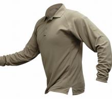 Vertx Coldblack Men's Long Sleeve Polo - Long | Tan | X-Large - VTX4020PTTNXLARGE