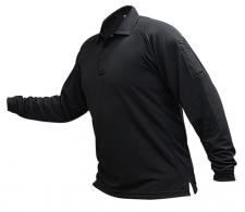 Vertx Coldblack Women's Long Sleeve Polo | Black | Large - VTX4030PBKLARGE