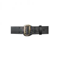 Sam Browne Belt, Four-Row Stitched, 2 1/4 Wide | Black | Hi Gloss | Size: 44 - 6504-2-44